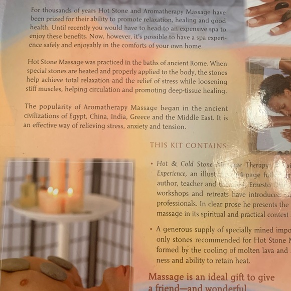 HOT STONE MASSAGE BOOK & KIT (NEW) - Picture 3 of 3
